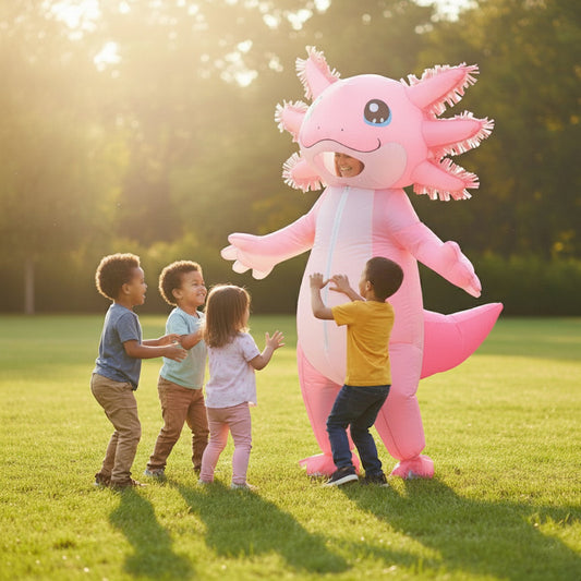 Teens and Adults Inflatable Axolotl Costumes Blowup Costumes - ChildAngle