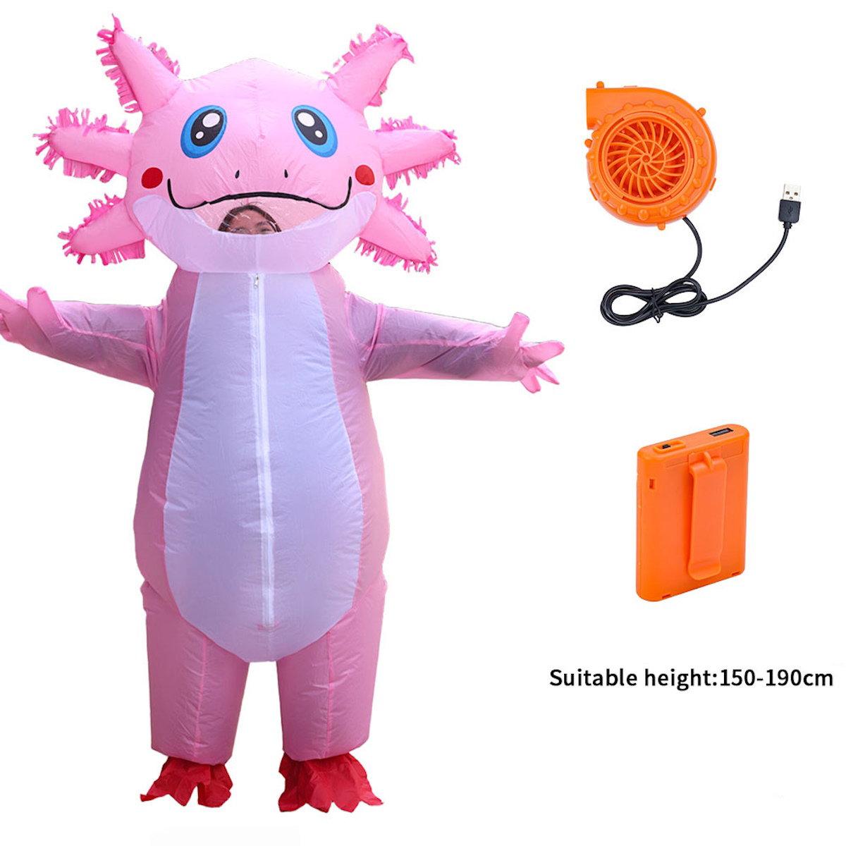 Teens and Adults Inflatable Axolotl Costumes Blowup Costumes - ChildAngle