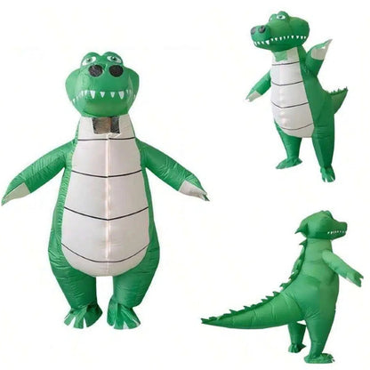 Teens and Adults Inflatable Crocodile Costumes Blowup Animal Costumes - ChildAngle