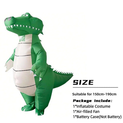 Teens and Adults Inflatable Crocodile Costumes Blowup Animal Costumes - ChildAngle