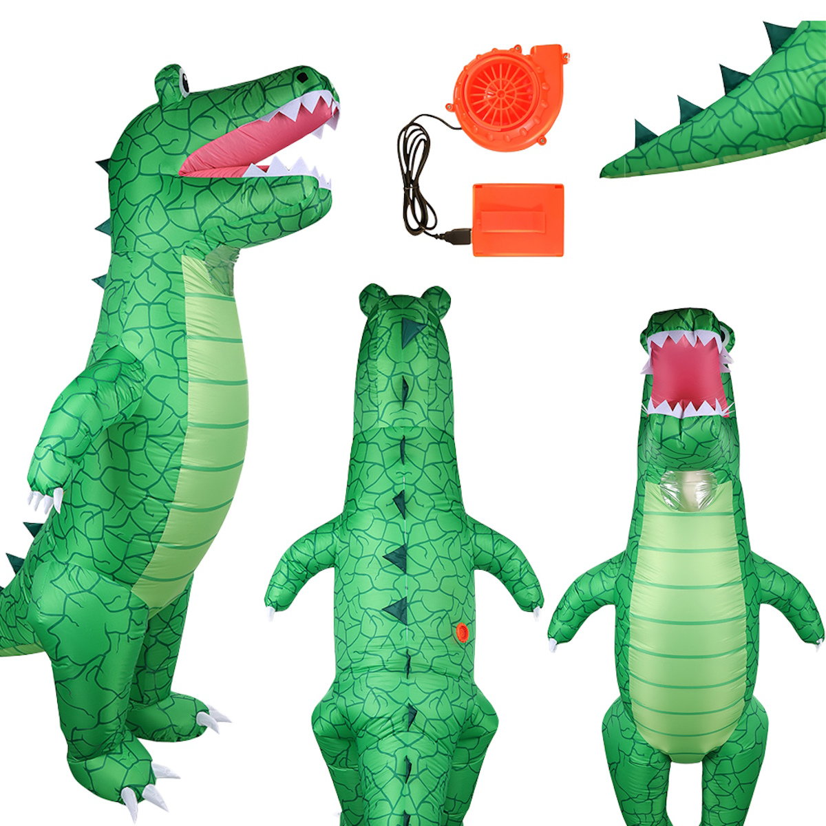 Dinosaur Inflatable Costume Blow up T Rex Costume Kids Inflatable Dinosaur Costume - ChildAngle