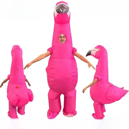 Teens and Adults Inflatable Flamingo Costumes Blowup Animal Costumes - ChildAngle