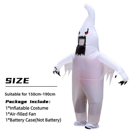 Kids and Teens Inflatable Ghost Costumes - ChildAngle