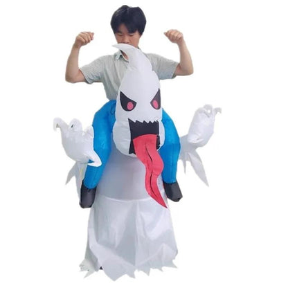 Kids and Teens Inflatable Ghost Costumes - ChildAngle