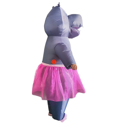 Teens and Adults Inflatable Hippo Costumes Blowup Animal Costumes - ChildAngle