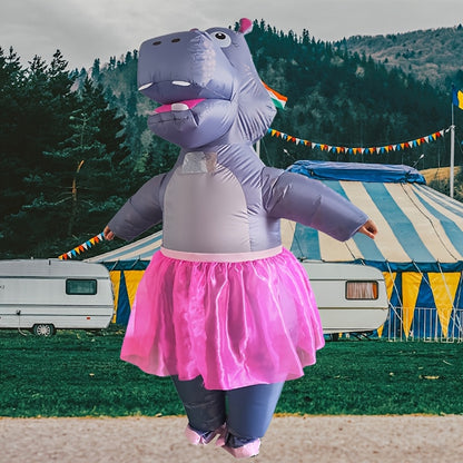 Teens and Adults Inflatable Hippo Costumes Blowup Animal Costumes - ChildAngle