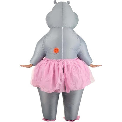 Teens and Adults Inflatable Hippo Costumes Blowup Animal Costumes - ChildAngle