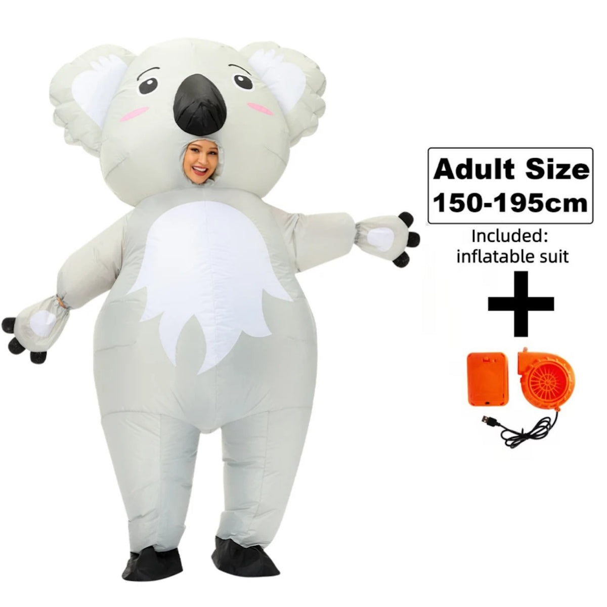 Teens and Adults Inflatable Koala Costumes Blowup Animal Costumes - ChildAngle