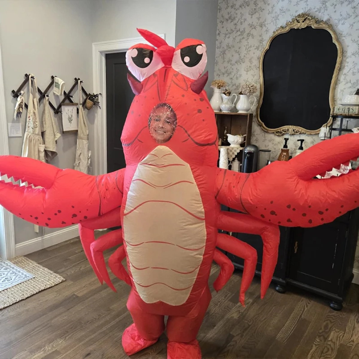 Teens and Adults Inflatable Lobster Costumes Blowup Animal Costumes - ChildAngle