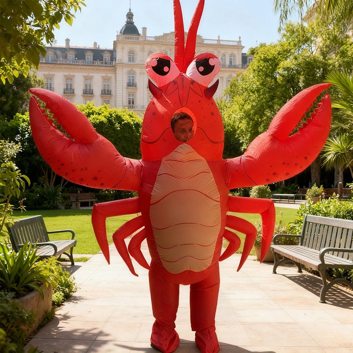Teens and Adults Inflatable Lobster Costumes Blowup Animal Costumes - ChildAngle