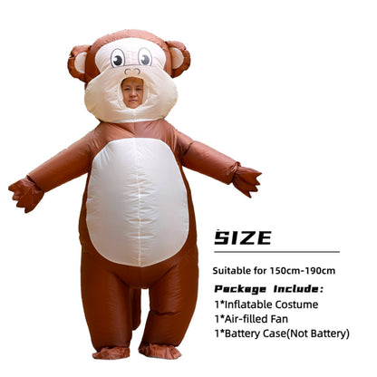 Teens and Adults Inflatable Monkey Costumes Blowup Animal Costumes - ChildAngle