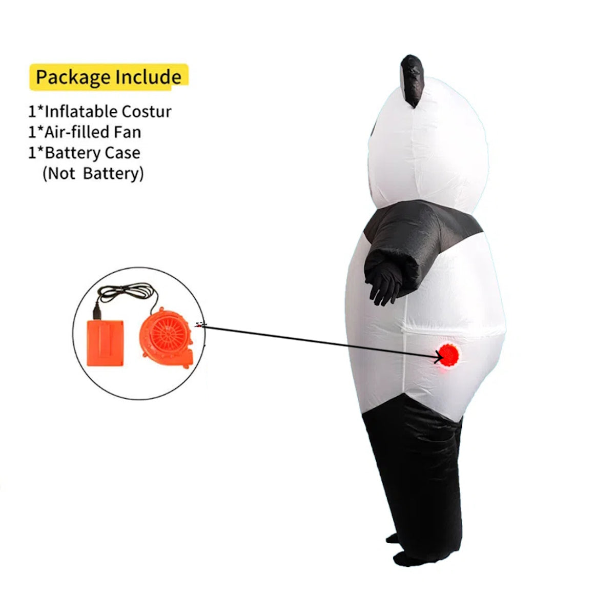 Teens and Adults Inflatable Panda Costumes Blowup Animal Costumes - ChildAngle