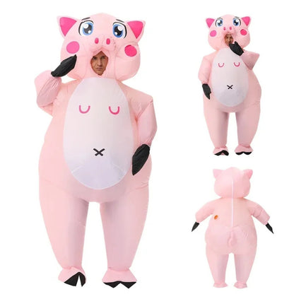 Teens and Adults Inflatable Pig Costumes Blowup Animal Costumes - ChildAngle