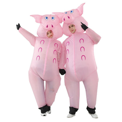 Teens and Adults Inflatable Pig Costumes Blowup Animal Costumes - ChildAngle