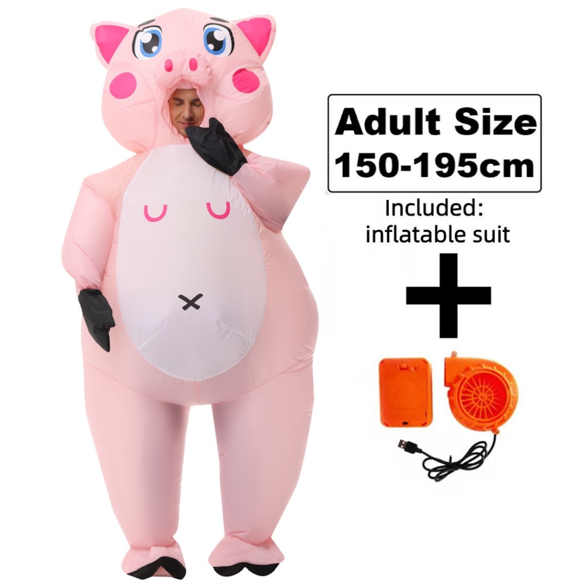 Teens and Adults Inflatable Pig Costumes Blowup Animal Costumes - ChildAngle