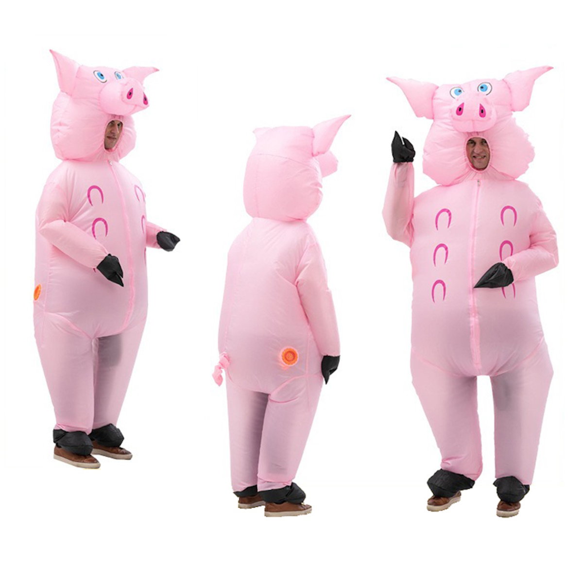 Teens and Adults Inflatable Pig Costumes Blowup Animal Costumes - ChildAngle