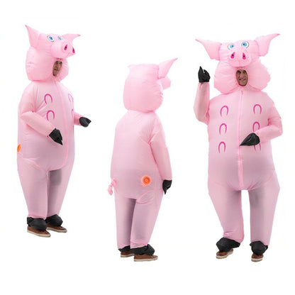 Teens and Adults Inflatable Pig Costumes Blowup Animal Costumes - ChildAngle