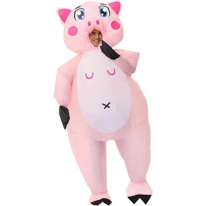 Teens and Adults Inflatable Pig Costumes Blowup Animal Costumes - ChildAngle