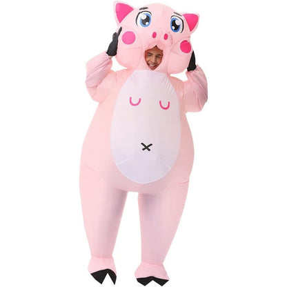 Teens and Adults Inflatable Pig Costumes Blowup Animal Costumes - ChildAngle