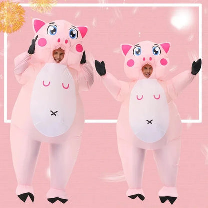 Teens and Adults Inflatable Pig Costumes Blowup Animal Costumes - ChildAngle