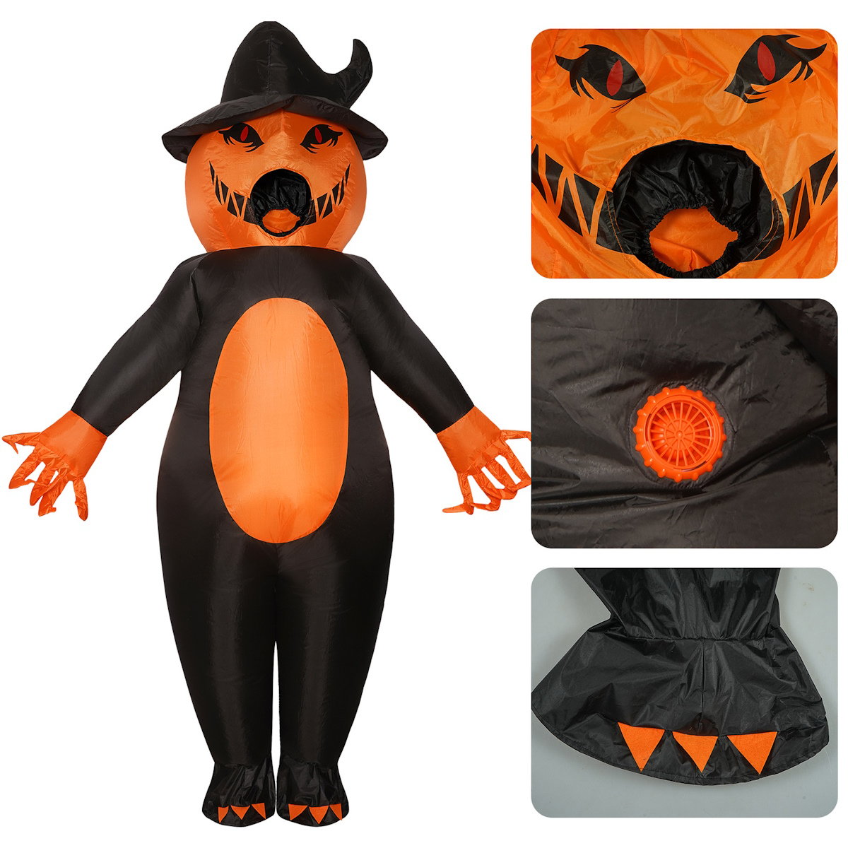 Teens and Adults Inflatable Pumpkin Man Costumes - ChildAngle