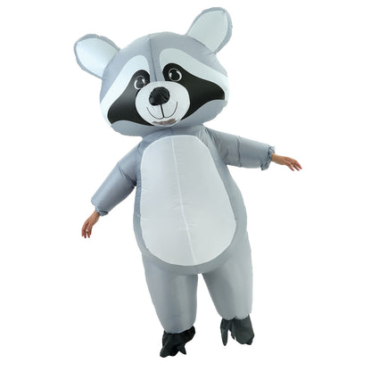 Teens and Adults Inflatable Raccoon Costumes Blowup Animal Costumes - ChildAngle