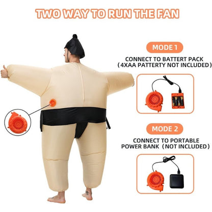 Teens and Adults Inflatable Sumo Wrestler Costumes - ChildAngle