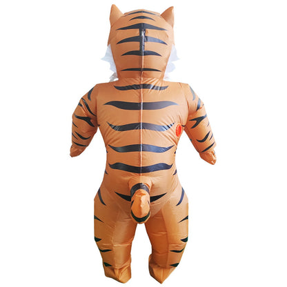 Teens and Adults Inflatable Tiger Costumes Blowup Animal Costumes - ChildAngle