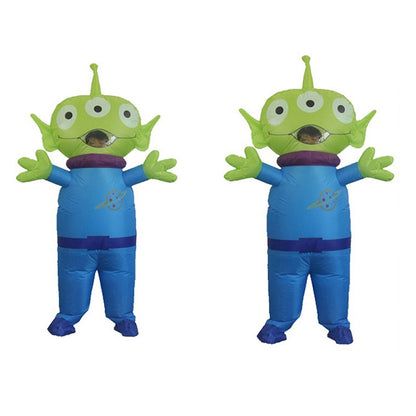Teens and Adults Three Eyed Alien Inflatable Toy Story Costumes - ChildAngle