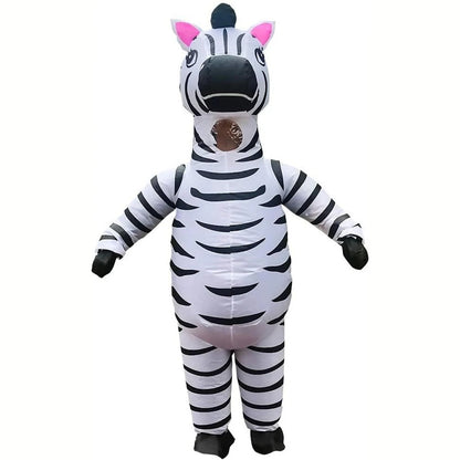 Teens and Adults Inflatable Zebra Costumes Blowup Animal Costumes - ChildAngle