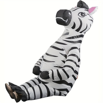 Teens and Adults Inflatable Zebra Costumes Blowup Animal Costumes - ChildAngle
