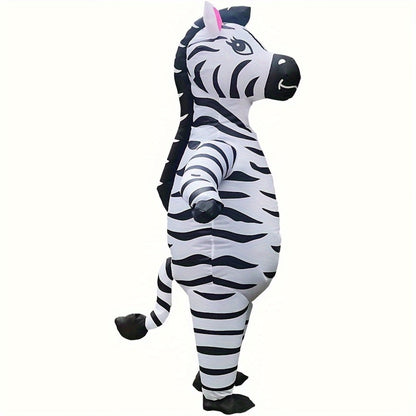 Teens and Adults Inflatable Zebra Costumes Blowup Animal Costumes - ChildAngle