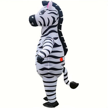 Teens and Adults Inflatable Zebra Costumes Blowup Animal Costumes - ChildAngle