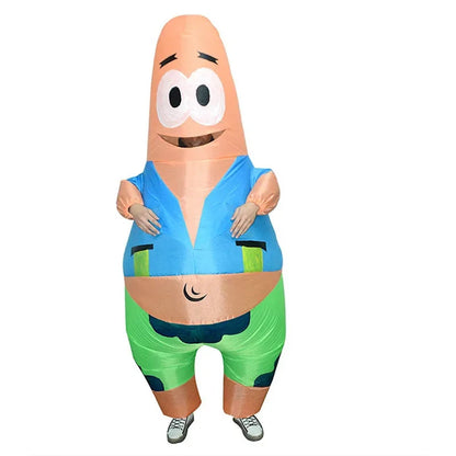 Spongebob Teens and Adults Patrick Star Inflatable Costume Blow up - ChildAngle