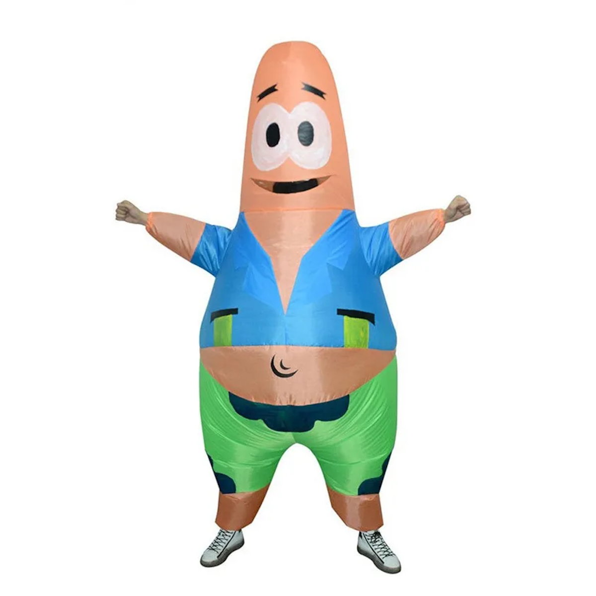 Spongebob Teens and Adults Patrick Star Inflatable Costume Blow up - ChildAngle
