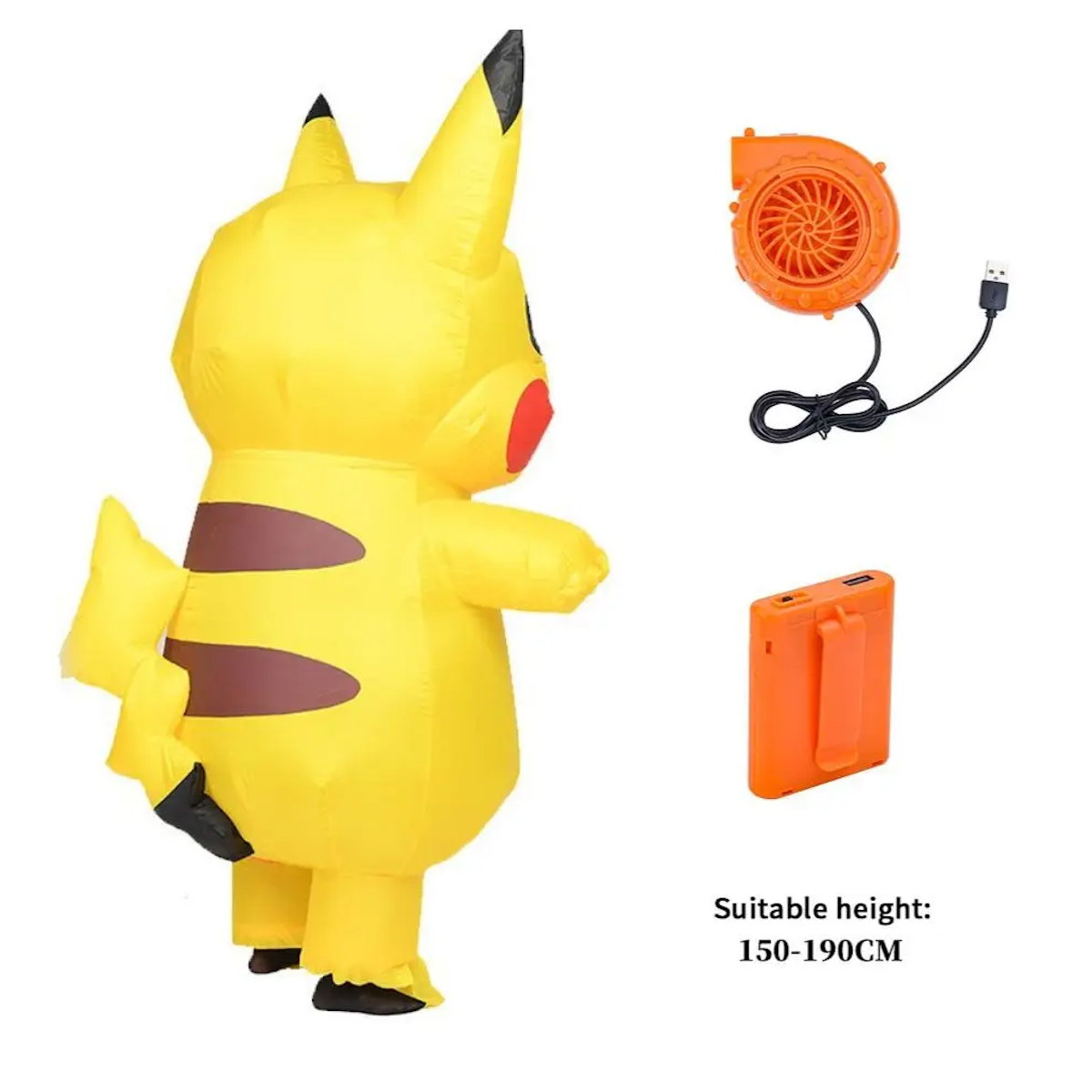 Teens and Adults Inflatable Pikachu Costumes Pokemon Blow Up Costumes - ChildAngle
