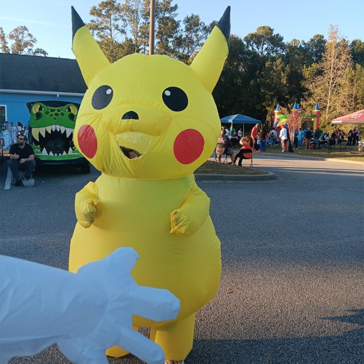 Teens and Adults Inflatable Pikachu Costumes Pokemon Blow Up Costumes - ChildAngle