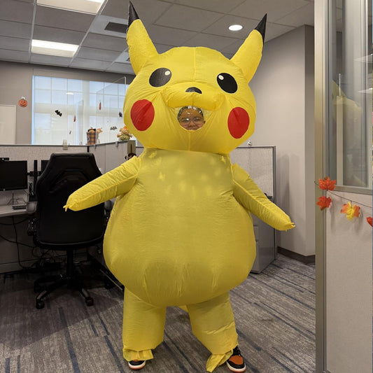 Teens and Adults Inflatable Pikachu Costumes Pokemon Blow Up Costumes - ChildAngle