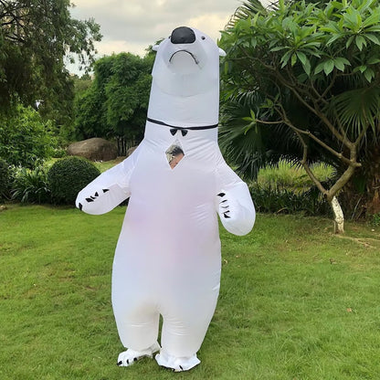 Teens and Adults Polar Bear Inflatable Animal Costumes - ChildAngle