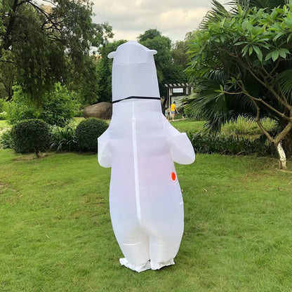 Teens and Adults Polar Bear Inflatable Animal Costumes - ChildAngle