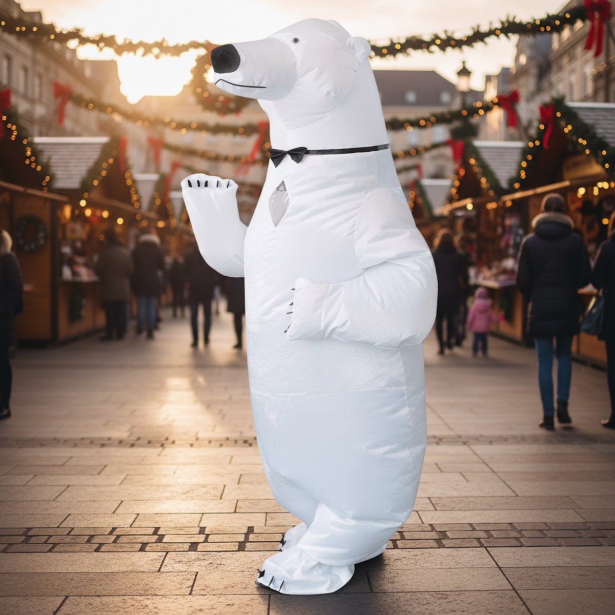 Teens and Adults Polar Bear Inflatable Animal Costumes - ChildAngle