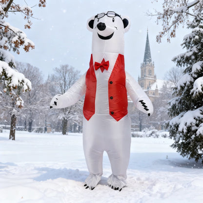 Teens and Adults Polar Bear Inflatable Animal Costumes - ChildAngle