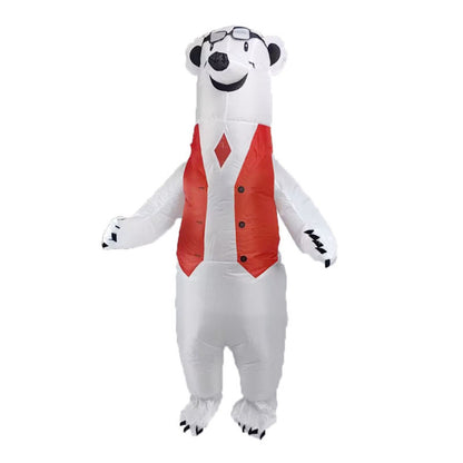 Teens and Adults Polar Bear Inflatable Animal Costumes - ChildAngle