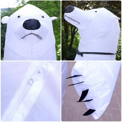 Teens and Adults Polar Bear Inflatable Animal Costumes - ChildAngle