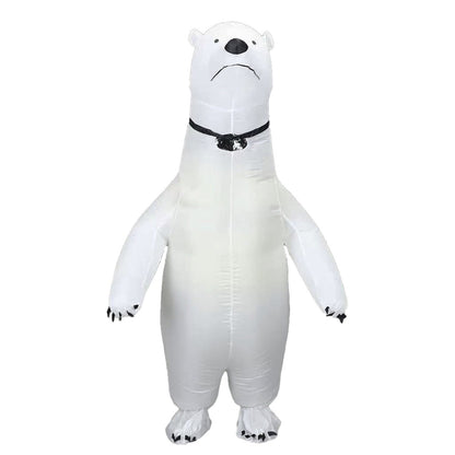 Teens and Adults Polar Bear Inflatable Animal Costumes - ChildAngle