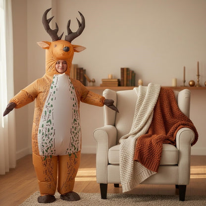 Teens and Adults Reindeer Inflatable Animal Costumes - ChildAngle
