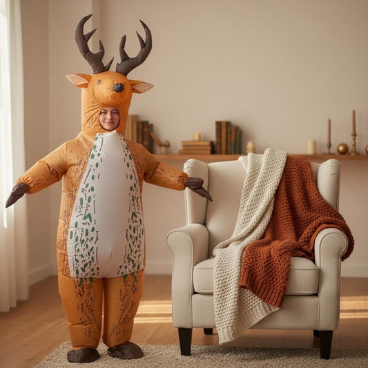 Teens and Adults Reindeer Inflatable Animal Costumes - ChildAngle