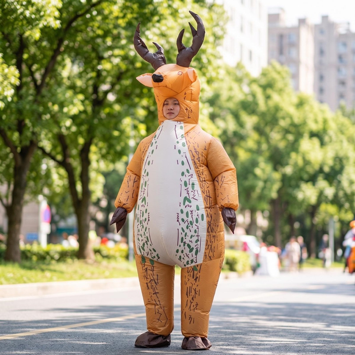 Teens and Adults Reindeer Inflatable Animal Costumes - ChildAngle