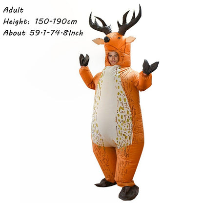 Teens and Adults Reindeer Inflatable Animal Costumes - ChildAngle