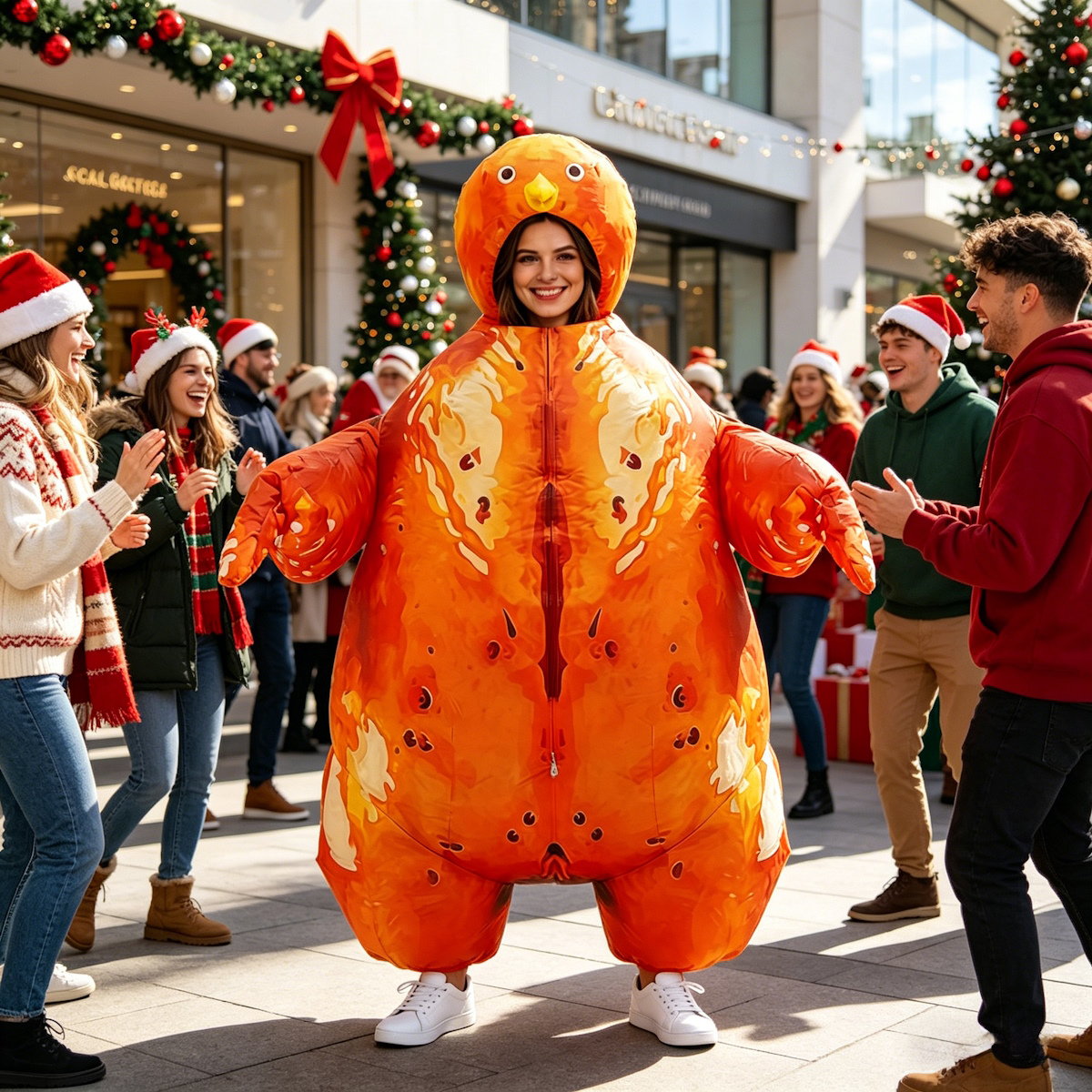 Teens Inflatable Turkey Costumes for Thanksgiving Day - ChildAngle